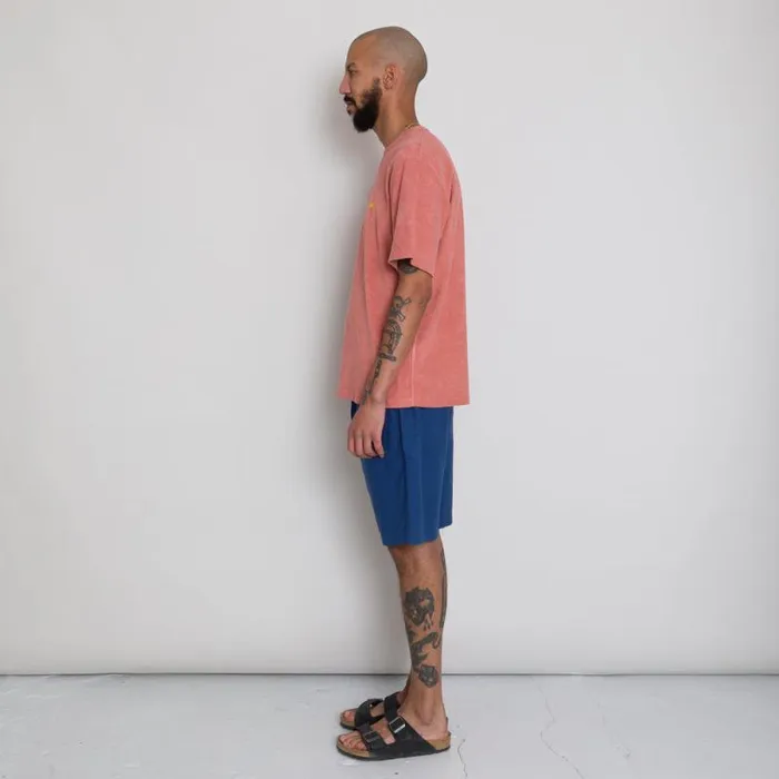 Folk Clothing TShirts Relaxed Assembly Tee 8211 Dark Coral Terry DP 8211 Mens