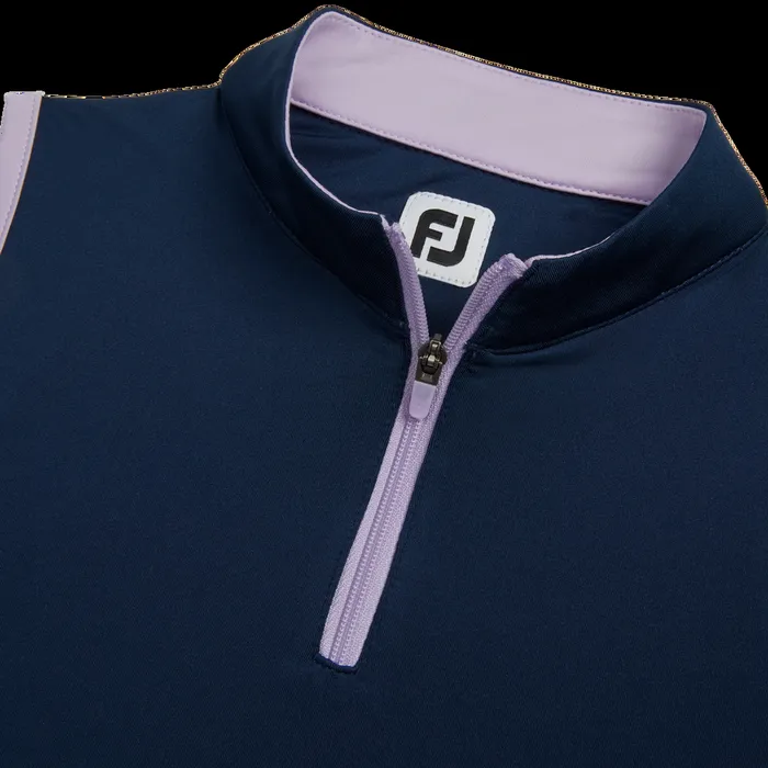 FootJoy Apparel WomenMen Sleeveless QuarterZip Junior Girl Navy FootJoy Apparel WomenMen Sleeveless QuarterZip Junior Girl Navy