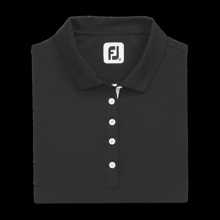 FootJoy Shirts Women Ruched Half Sleeve Black