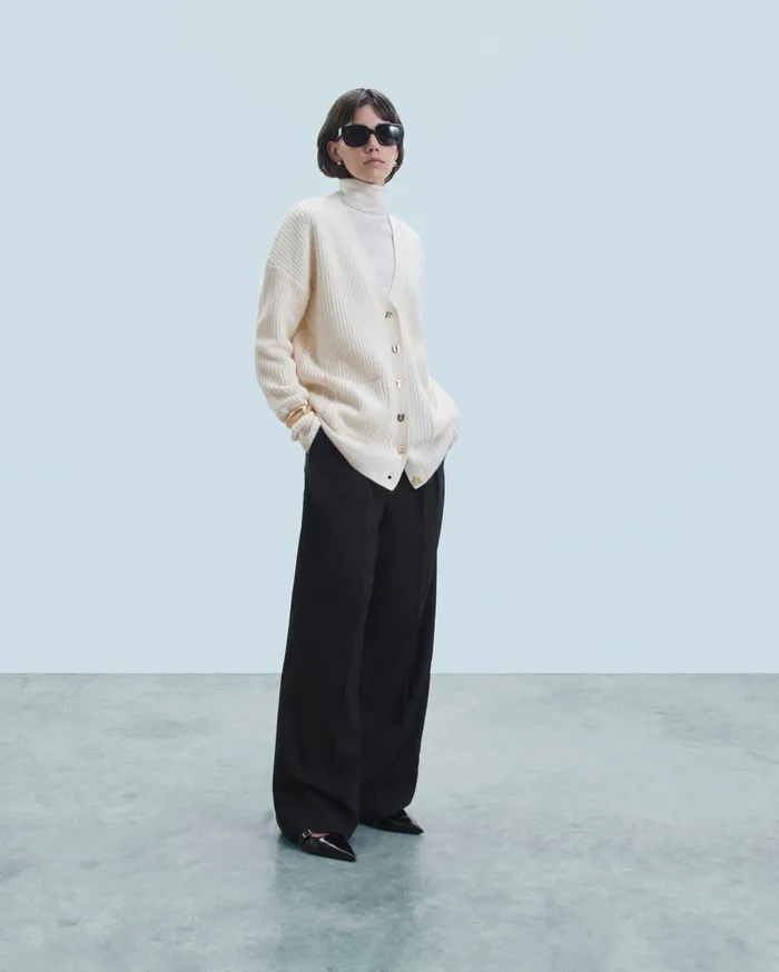 From Future Cashmere Cardigans Women Cardigan Sweater White