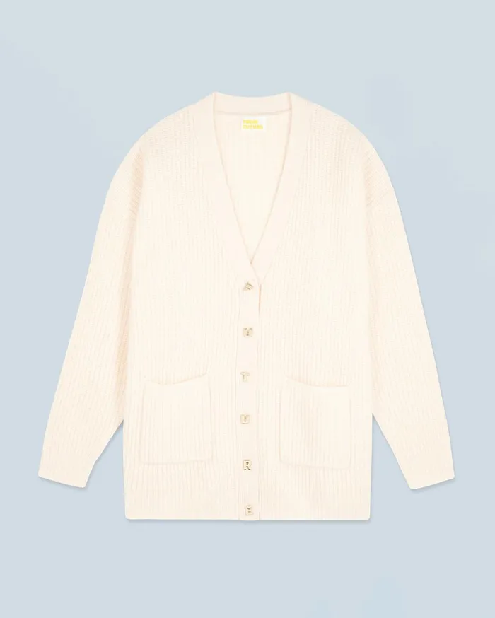 From Future Cashmere Cardigans Women Cardigan Sweater White