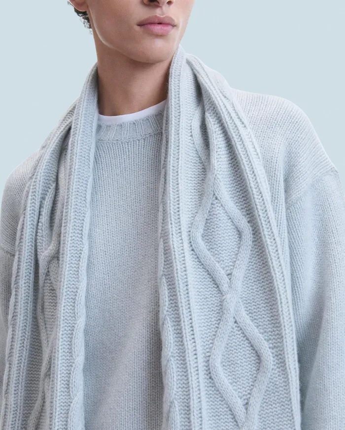 From Future Cashmere Sweaters Men Crewneck Sweater Gray Stone
