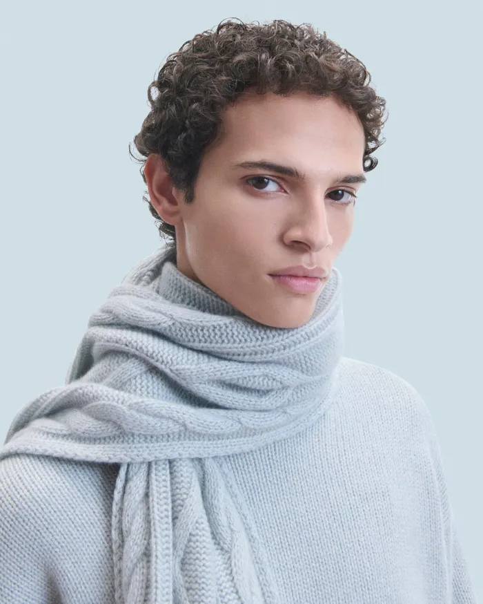 From Future Cashmere Sweaters Men Crewneck Sweater Gray Stone