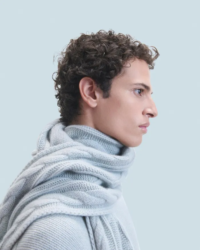 From Future Cashmere Sweaters Men Crewneck Sweater Gray Stone