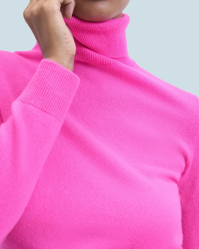 From Future Cashmere Sweaters Women Basic Turtleneck Sweater White