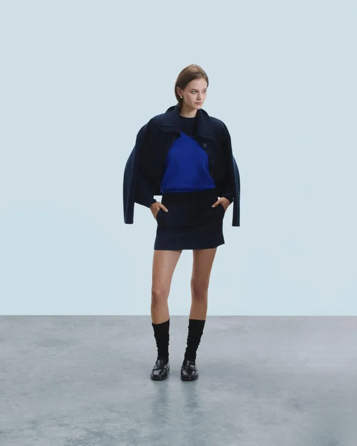 From Future Cashmere Sweaters Women Basic VNeck Sweater Popblue