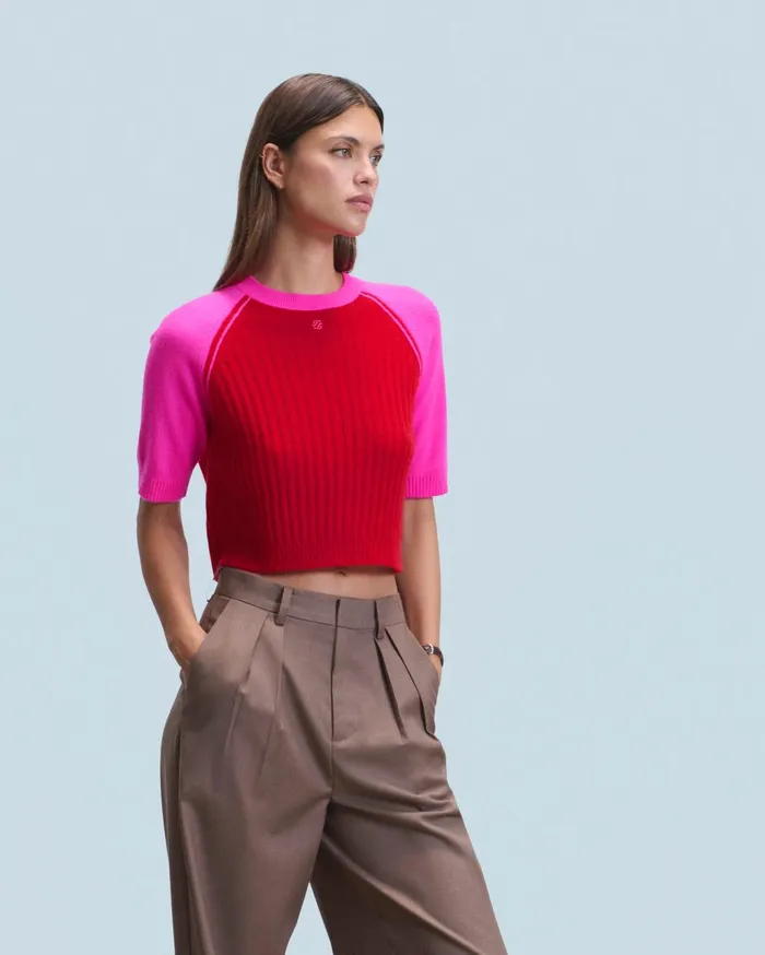 From Future Cashmere Sweaters Women Crewneck Sweater Bright Red