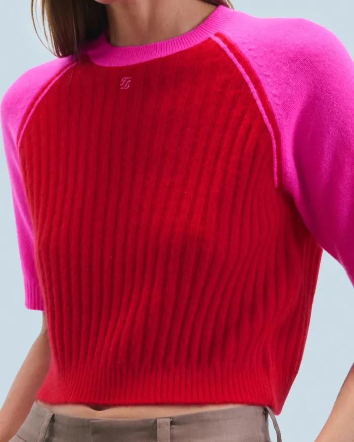 From Future Cashmere Sweaters Women Crewneck Sweater Bright Red