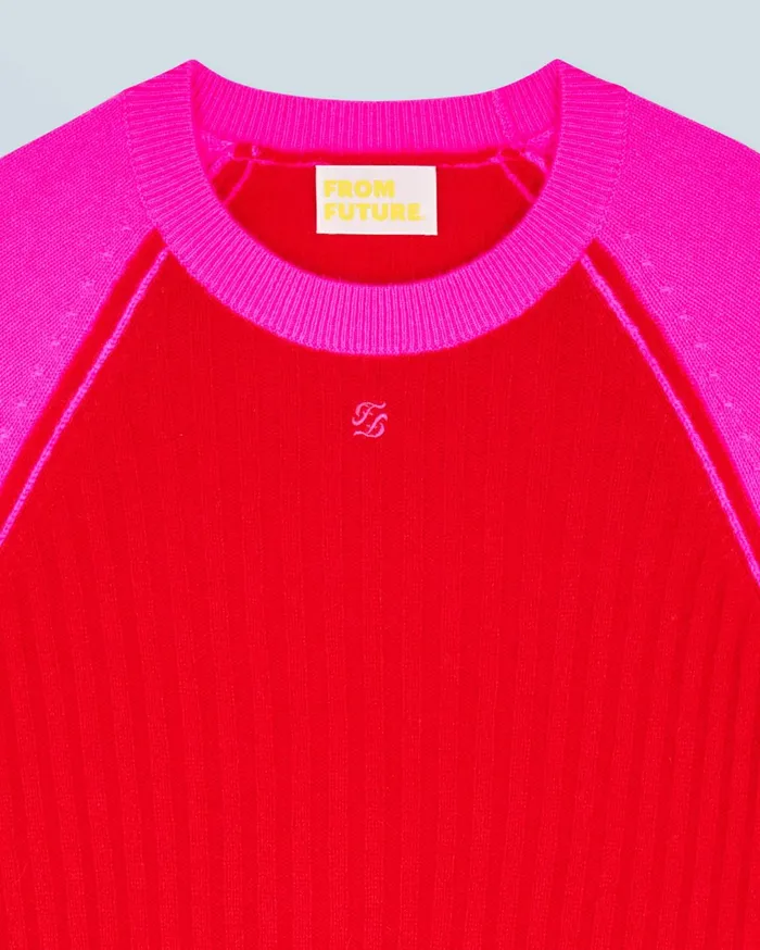 From Future Cashmere Sweaters Women Crewneck Sweater Bright Red