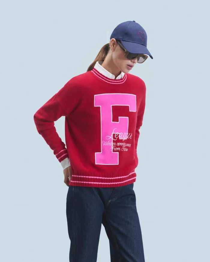 From Future Cashmere Sweaters Women Crewneck Sweater F Dark Red