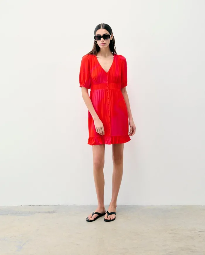 From Future Dresses and Jumpsuits Women Dborah Short Sleeve Short Dress Utopic Pink