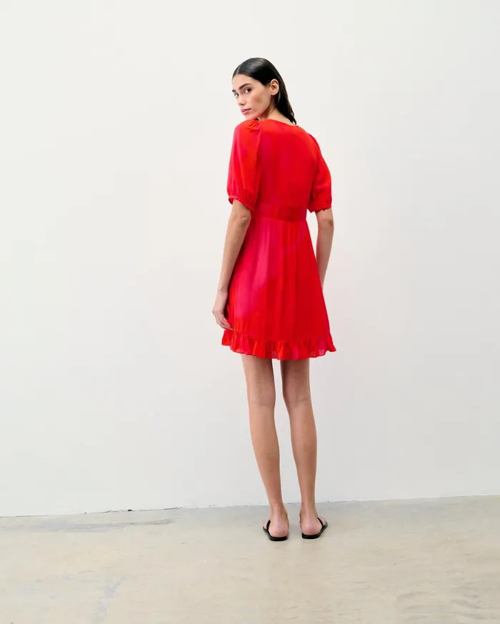 From Future Dresses and Jumpsuits Women Dborah Short Sleeve Short Dress Utopic Pink