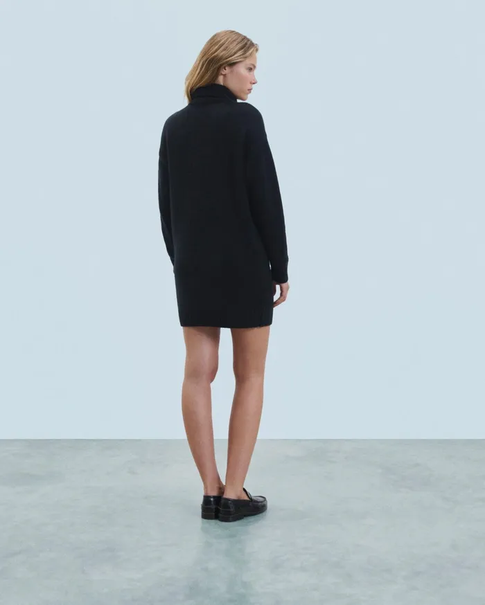 From Future Dresses and Jumpsuits Women Short Dress With Long Sleeves Black