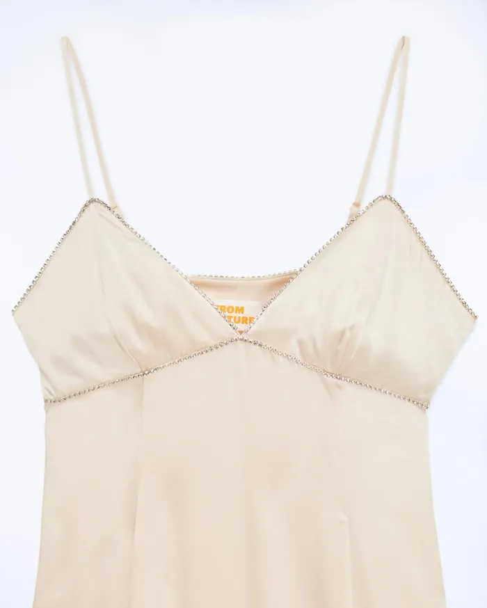 From Future Dresses and Jumpsuits Women Tessia Short Strap Dress Champagne