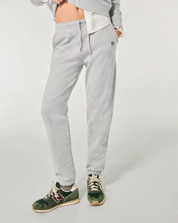 From Future Joggers Women Double F Straight Joggers Light Heather Gray