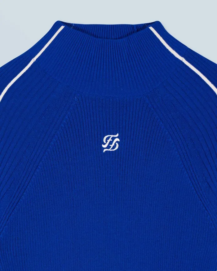 From Future Merino Wool Sweaters Women MockNeck Sweater Popblue