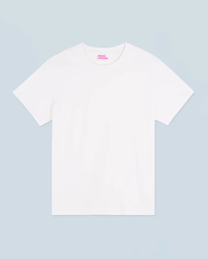 From Future Shirts TShirts and Tops Women Crewneck Short Sleeve TShirt White