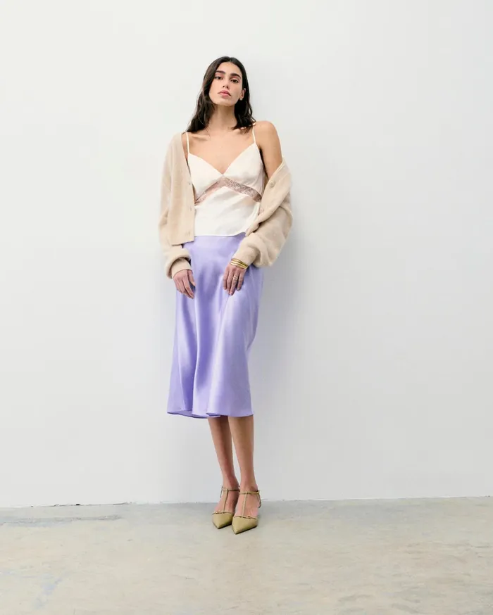 From Future Skirts Women Gina Midi Skirt Lilac