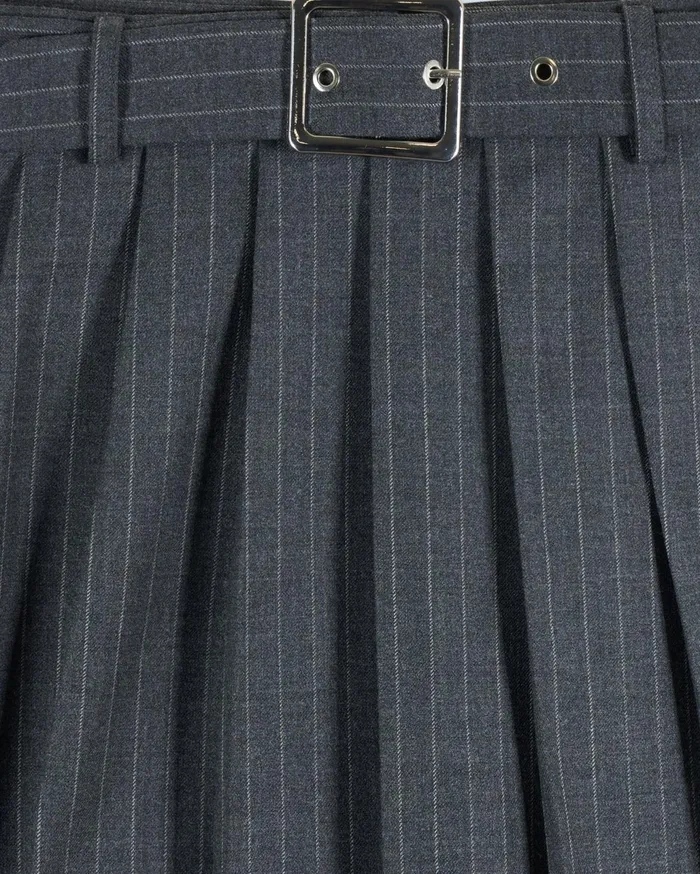 From Future Skirts Women Mini Tailoring Skirt Rayures Gris
