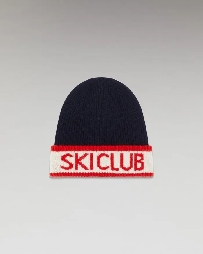 From Future Tote Bags Ski Club Cuffed Beanie Navy