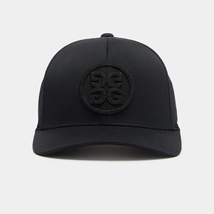 GFORE Hats MenWomen CIRCLE G039S STRETCH TWILL SNAPBACK HAT Onyx