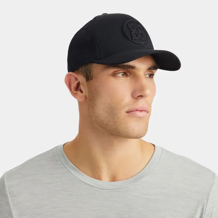 GFORE Hats MenWomen CIRCLE G039S STRETCH TWILL SNAPBACK HAT Onyx
