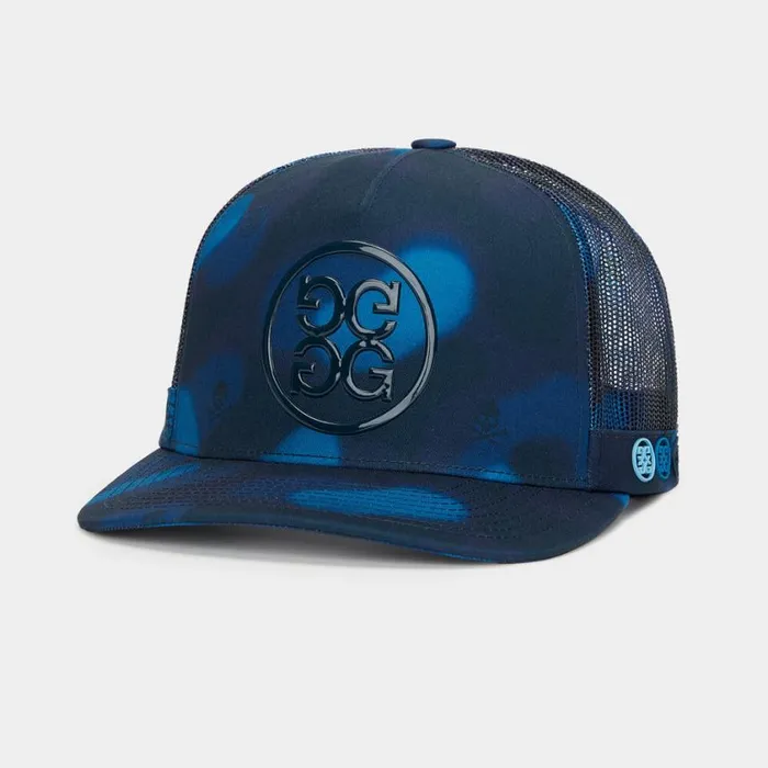 GFORE Hats MenWomen ICON BLUR CAMO COTTON TWILL TRUCKER HAT Twilight