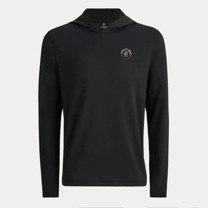 GFORE Hoodies and Tees Men LTD RELEASE 2025 US OPEN BRUSHED BACK TECH TERRY HOODIE Onyx