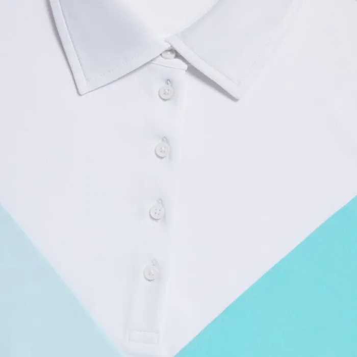 GFORE Polos and Shirts Women MULTI V TECH JERSEY SLEEVELESS POLO Snow