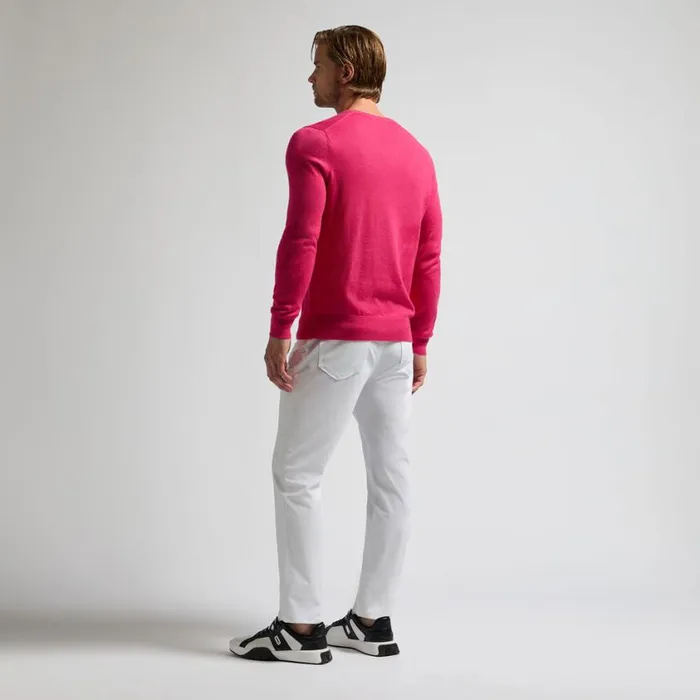 GFORE Sweaters MenWomen VERSE V NECK CASHMERE SWEATER Framboise