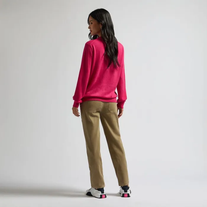 GFORE Sweaters MenWomen VERSE V NECK CASHMERE SWEATER Framboise