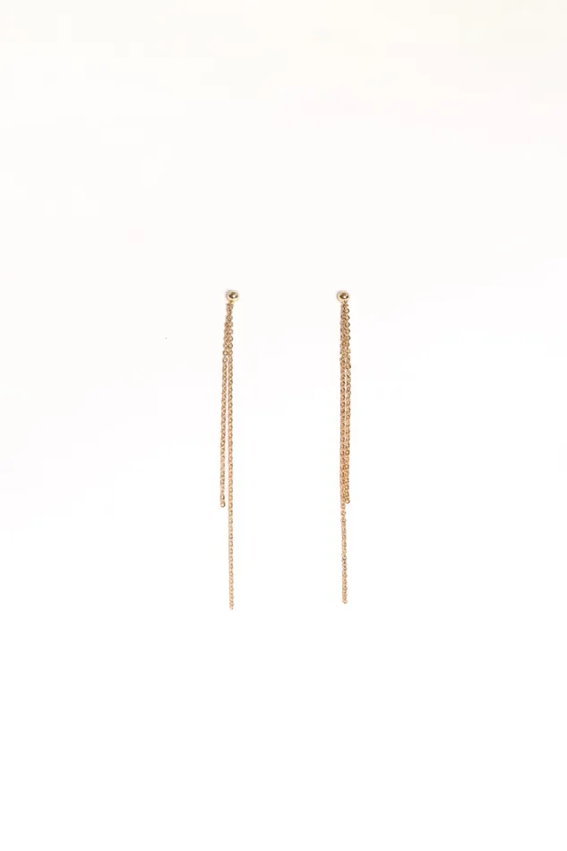 Genevieve Drop Earrings 8211 Gold Gold Earrings petalandpup Women