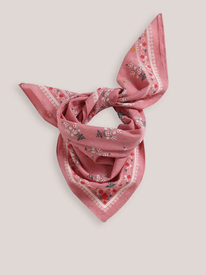 Girls Cyrillus Accessories Organic Bandana Rose Grise