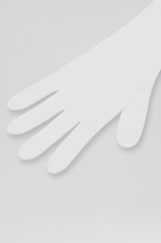 Gloves Women Scanlan Theodore CREPE KNIT GLOVES CREAM