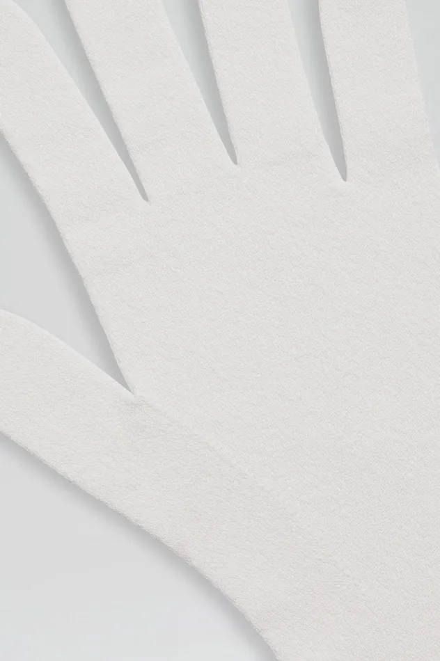 Gloves Women Scanlan Theodore CREPE KNIT GLOVES CREAM