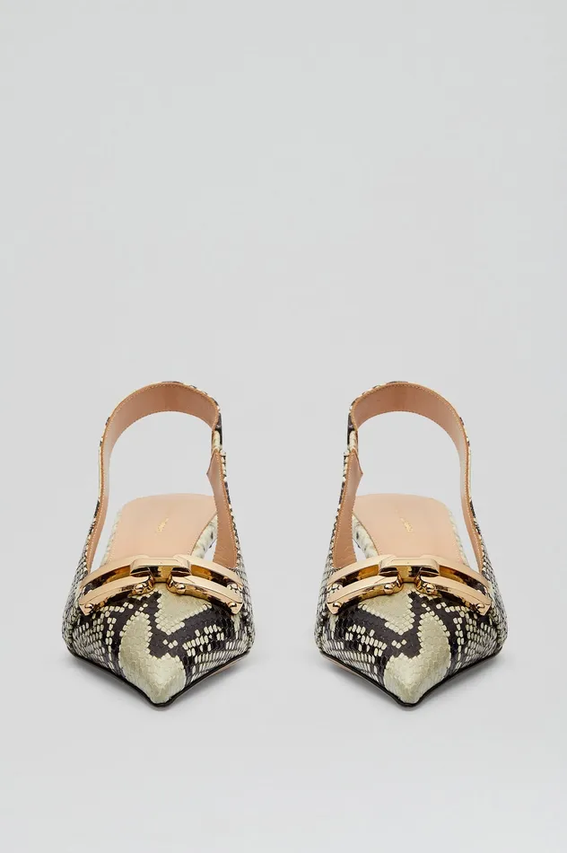 GOLD TRIM SLINGBACK 45 STONE Shoes Scanlan Theodore Women