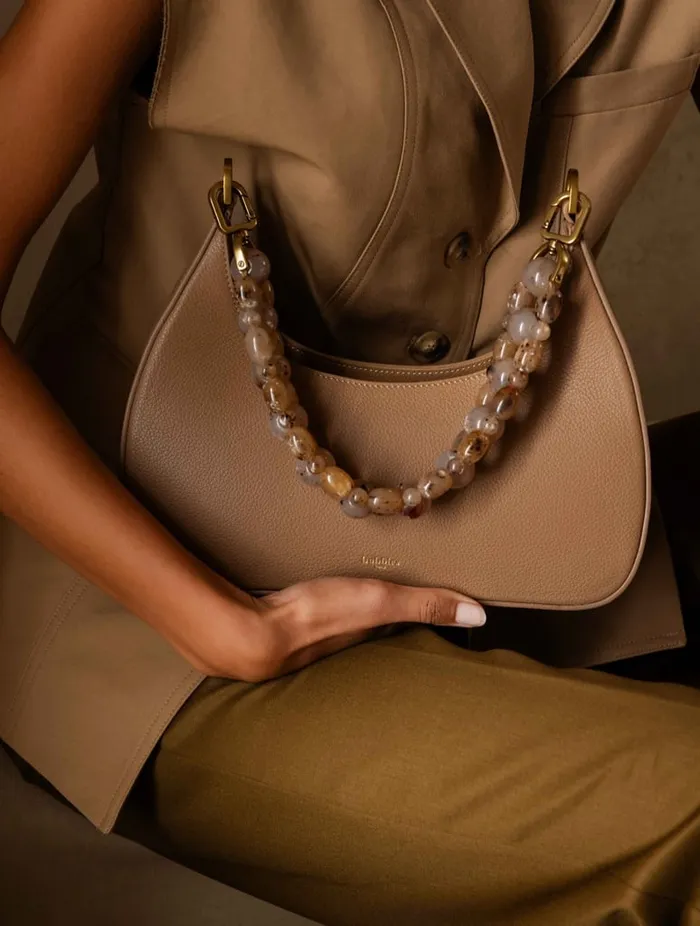 Grand Alria Taupe Women Bobbies Bags