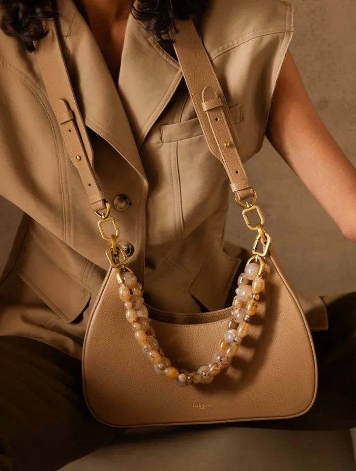 Grand Alria Taupe Women Bobbies Bags