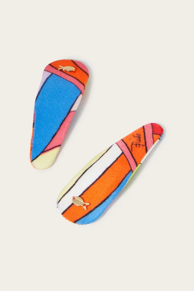 Hats And Hair Accessories Women PUCCI IridePrint Hair Clips