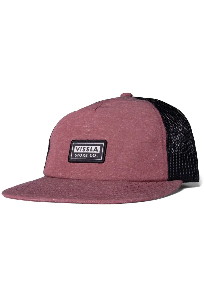 Hats Vissla Men Lay Day Eco Trucker Ii Hat Brick