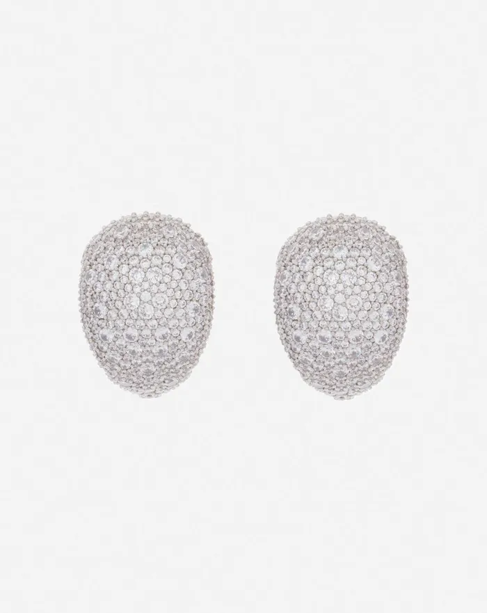 Haute Squence Rhinestone Earrings Silvercrystal Women Lanvin Jewelry