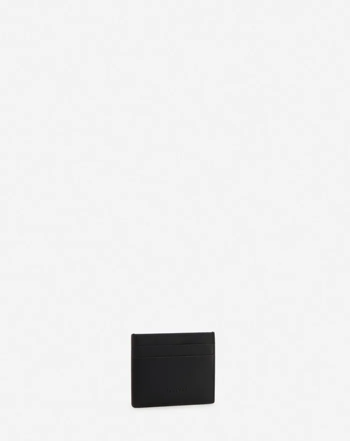Hobo Tie Leather Card Holder Black Men Lanvin Wallets and Small Leather Goods