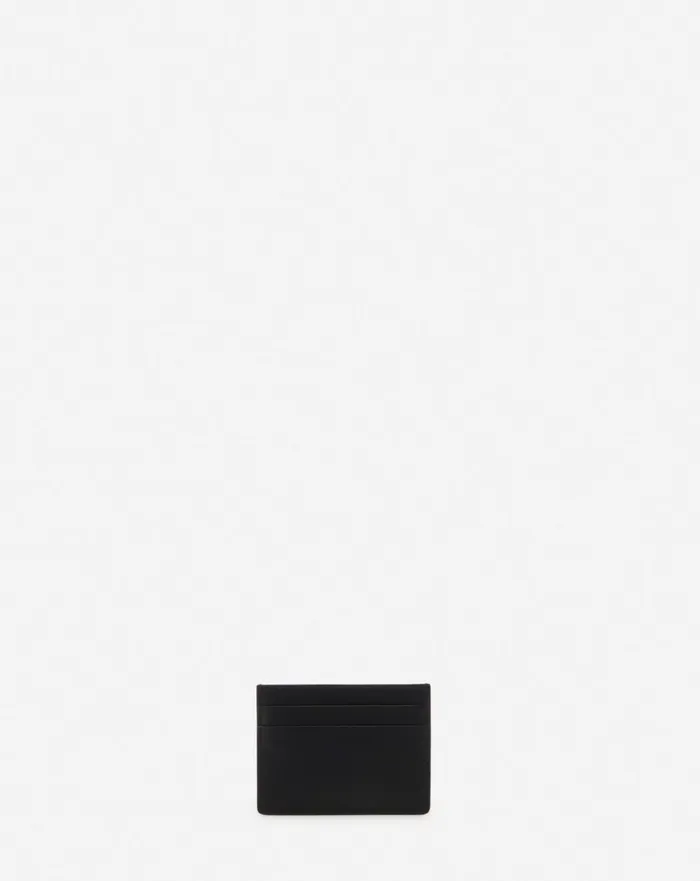 Hobo Tie Leather Card Holder Black Men Lanvin Wallets and Small Leather Goods