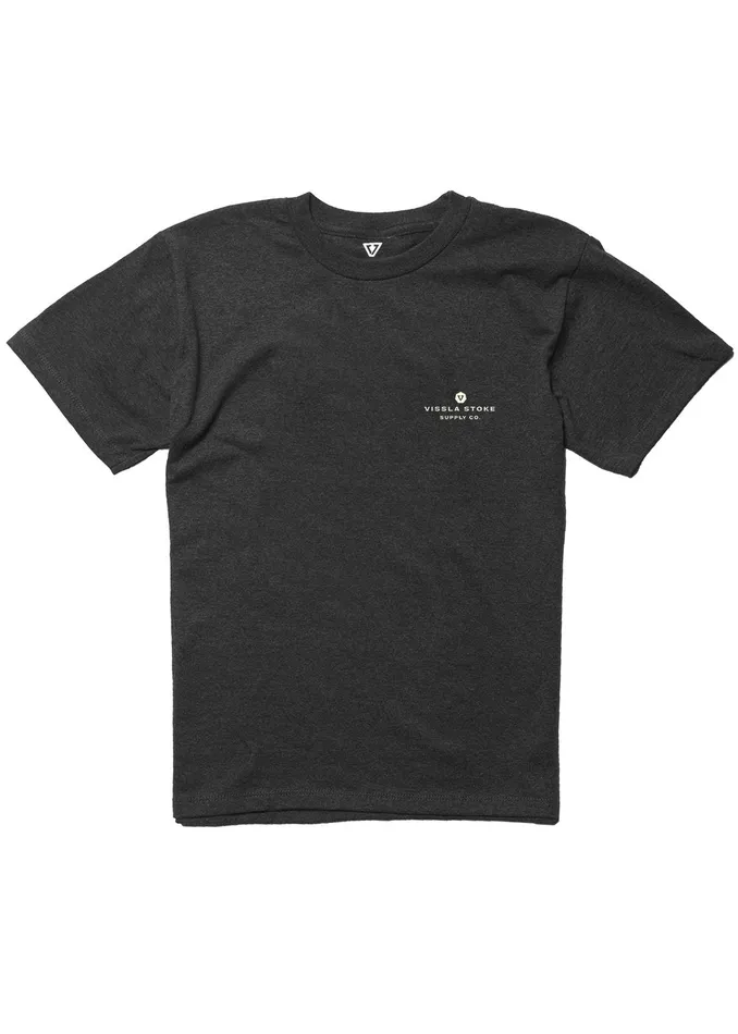 Insignia Boys Tee Black Heather Clothing Vissla Youth