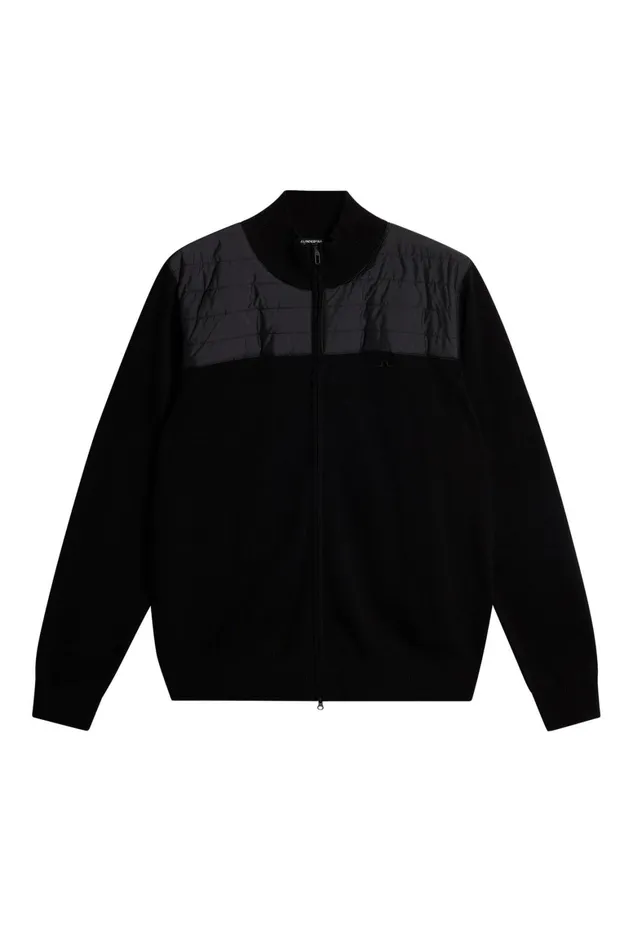JLindeberg Bridge Knitted Hybrid Sweater Men Knitwear