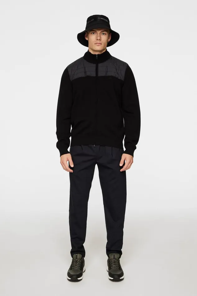JLindeberg Bridge Knitted Hybrid Sweater Men Knitwear