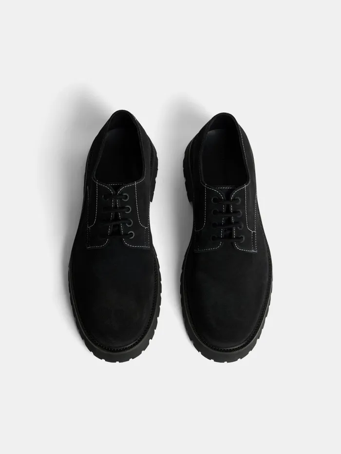 JLindeberg Derby Suede Shoe Men Fashion Shoes
