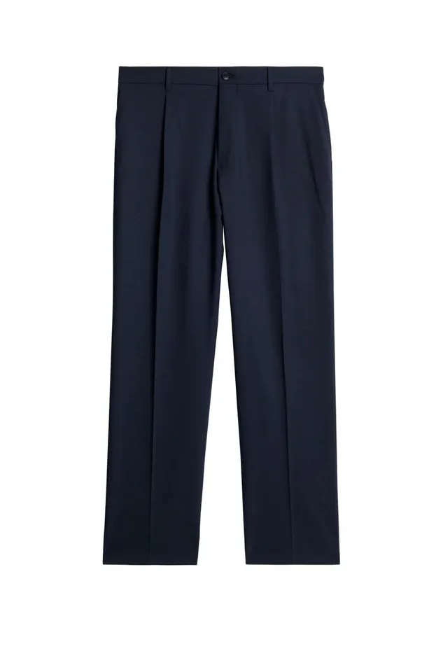 JLindeberg Haij Pleated Twill Pants Men Trousers
