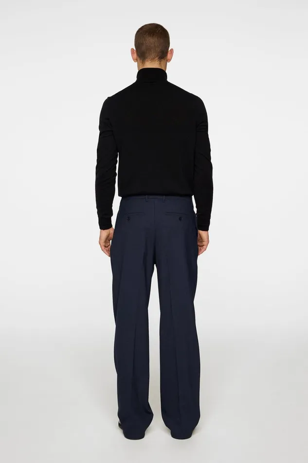 JLindeberg Haij Pleated Twill Pants Men Trousers