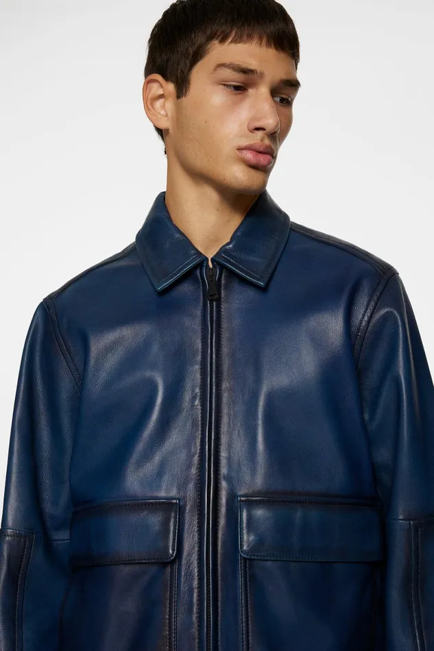 JLindeberg Jed Leather Party Jacket Men Jackets